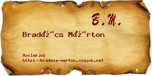 Bradács Márton névjegykártya